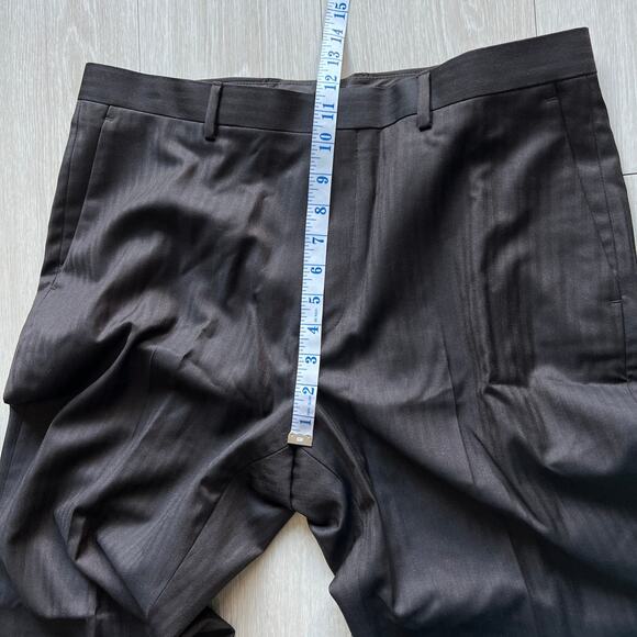 J Crew Crosby Classic Fit Suit Pant Lightweight Italian Wool Mens W34 L30 Brown - Picture 8 of 12